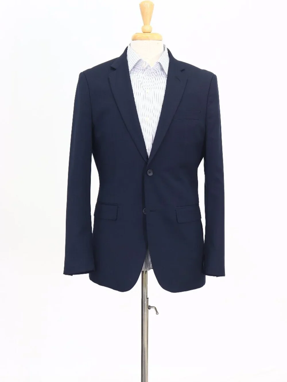 Banana Republic 40R Navy Blazer Sport Coat Jacket 2-Button Solid W884